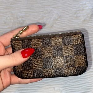 Louis Vuitton Brown Damier Coin Purse / Key Holder